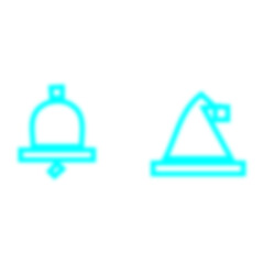 Simple line icons for service and ironing