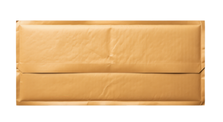 Shipping envelope mailer for invoice dispatch and ecommerce returns featuring a sealed flap and creased paper surface for addressing and postage in logistics and fulfillment workflows