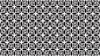 Modern geometric pattern with black and white shapes