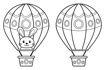 Cute Little Child Outline for Kids Coloring Page, Simple Vector Line Art Illustration for Kindergarten Students