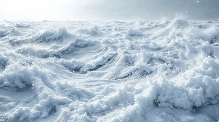 Majestic sea water waves surface with amazing sunlight reflections and flares
