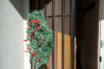 Residential Home Entrance with Christmas Wreath in Adelaide