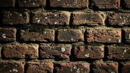 ia generated. Brick wall texture with colored tones and seamless repeating pattern, perfect for widescreen backgrounds, banners, and design projects.
