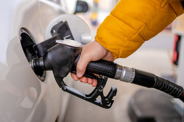 Refueling Car Close-Up
