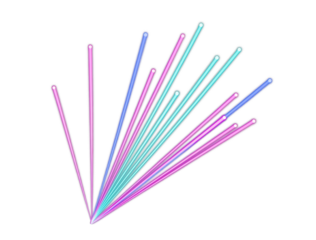 Laser beam array for live event lighting cues and nightclub stage production, abstract light trails radiating from a single point for concert visuals, DJ show graphics and promo layouts