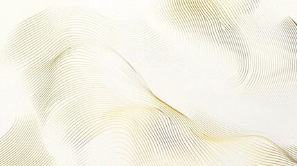 Abstract Gold Line Art
