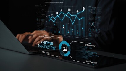 AI-driven manufacturing boosts industrial automation through IoT, cloud, and data analytics. Manufacturing process and factory output are optimized with smart feedback and AI. Marrow