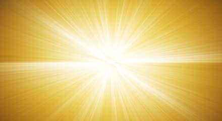 Fototapeta premium Bright Golden Light Bursting from the Center with Radiant Rays and a Horizontal Flare, Illuminating a Textured Background.