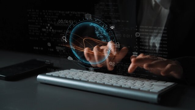 Global AI and data processing system enhances data, AI, and processing efficiency through digital network and global integration of intelligent technology Marrow - Powered by Adobe