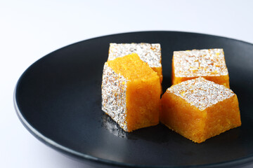 Traditional Indian Sweet Moong Dal Burfi 