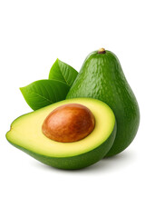 avocado isolated on white background