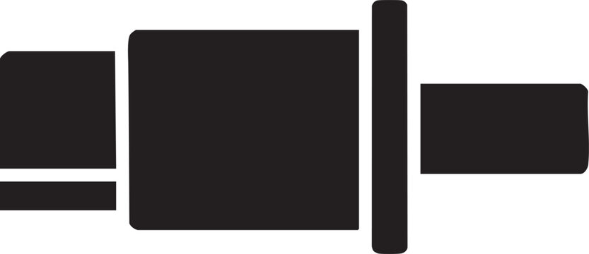 Camshaft Position Sensor Silhouettes Vector Engine Part