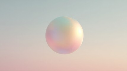 3d rendering of a spherical object in the center. the object appears to be made up of different shades of pink, blue, and light blue, creating a gradient effect.