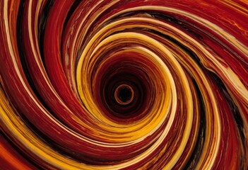 Abstract background of swirling yellow and red line strokes