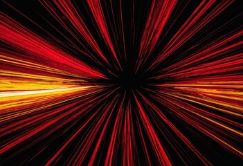 Abstract Red and Orange Light Burst Wormhole