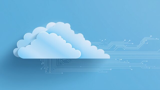 cloud computing concept illustration