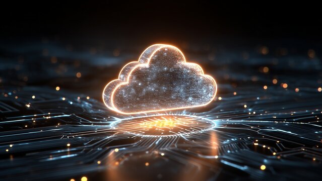 cloud computing concept illustration