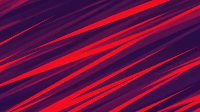 Abstract Geometric Composition Of Red And Purple Diagonal Lines With Dynamic Light