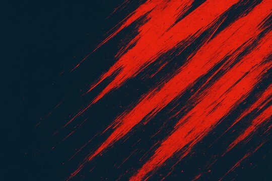 Abstract red brushstroke streaks on dark background in dynamic diagonal pattern conveying energy and artistic motion concept. Ai generative. Ai generative