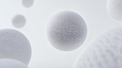 White grid sphere background image