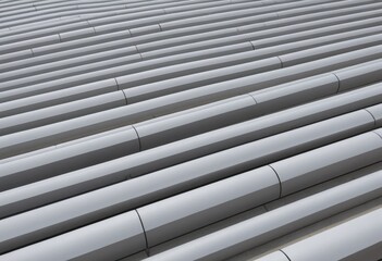 Abstract Pattern of Straight Lines on Modern Architectural Stairs