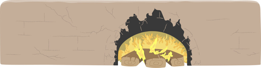 시골 부엌 아궁이