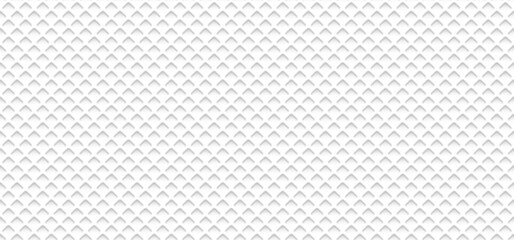 Ice cream pattern. White waffle background with soft geometric texture. Seamless diamond backdrop. Minimal textile wall design for bathroom or kitchen. Realistic vector illustration.