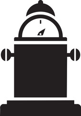 Ship Compass Binnacle Silhouettes Vector Nautical