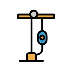 Abstract digital graphic with minimalist geometric shapes on black background