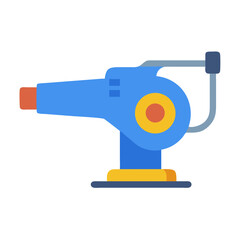 Isolated retro air pump vector illustration on black background