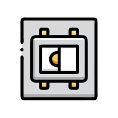 Cartoon depiction of a small square audio amplifier component