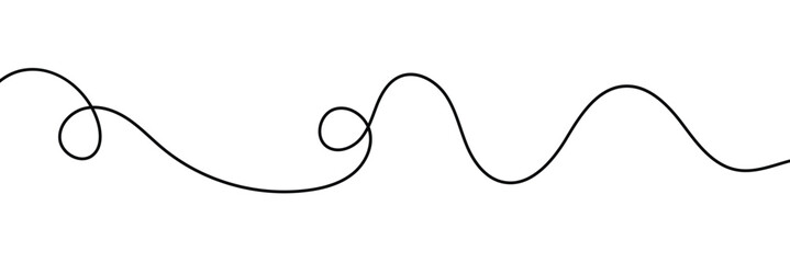 Squiggle line design element. vector file illustration. isolated on white background. EPS 10