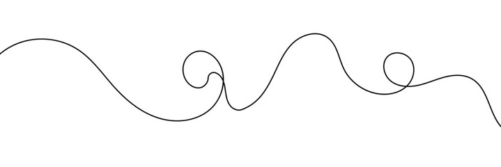 Squiggle line design element. vector file illustration. isolated on white background. EPS 10