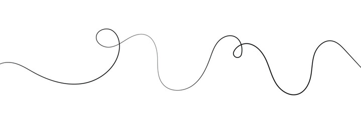 Squiggle line design element. vector file illustration. isolated on white background. EPS 10