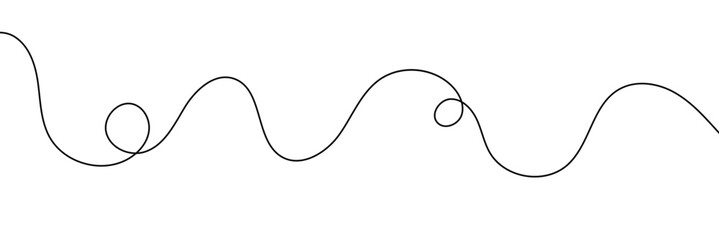 Squiggle line design element. vector file illustration. isolated on white background. EPS 10