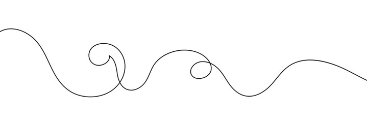 Squiggle line design element. vector file illustration. isolated on white background. EPS 10