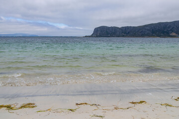 view of landscape of Giske island in Norway