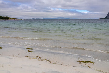 view of landscape of Giske island in Norway
