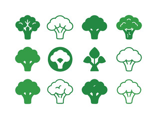 Fresh Vegetable Logos. fresh vegetables. Icon set. Set Logo of f