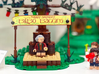 Fototapeta premium Lego birthday celebration for bilbo baggins