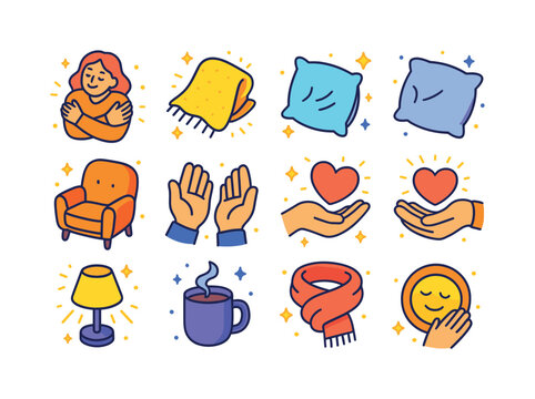 Isometric Comfort Icons. Comfort. Colorful isometric vector icon