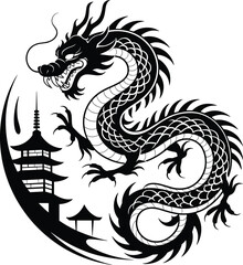 dragon tattoo SVG 