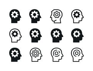 Obraz premium Employee Skill Icons. Employee Skill Development. Icon set. Set