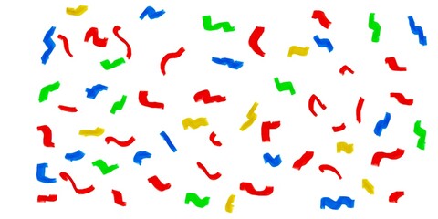 Party Celebration Ribbon Confetti Design