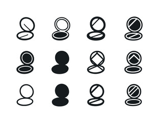 Fashion Logo Icons. fashion blogger. Icon set. Set Logo of fashi