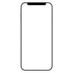 Smart phone mockup set blank isolated Transparent screen , PNG High quality Image device front view shadow Mobile phone app user experience UX or app UX