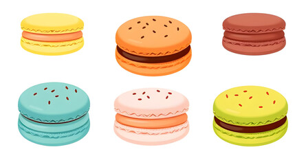 macaron, macaroon, dessert, sweet, bakery, pastry, cookie, almond, cream, filling, sugar, snack, treat, gourmet, french, paris, patisserie, confection, candy, dessertart, foodart, cute, kawaii, cartoo
