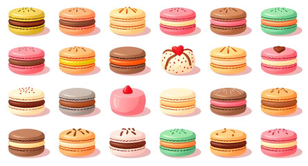 macaronvector, macaroonvector, cookievector, dessertvector, sweetvector, bakeryvector, foodvector, cartoonvector, cutevector, kawaiivector, pastelvector, colorfulvector, illustrationvector, clipartvec