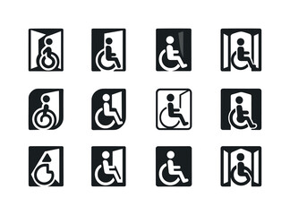 Inclusive Design Icons. Inclusive Design. Icon set. Set Logo of