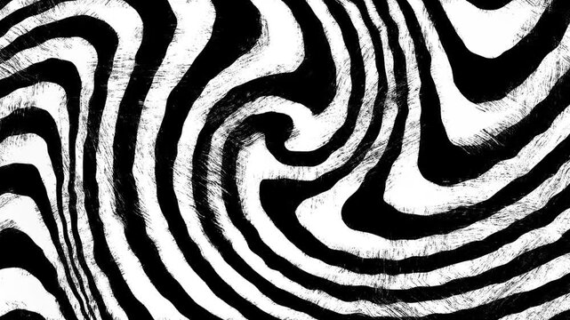 Animated Hand Drawn Scribbles Doodle Background. Crazy Hatching for your video. Doodle Loop Animated Background. Wavy movement of white marker lines, retro vintage scratch vortex grunge animation